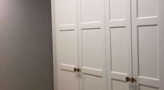 Puertas plafonadas lacadas