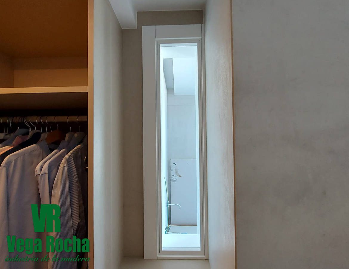 Dormitorio con vestidor moderno a medida