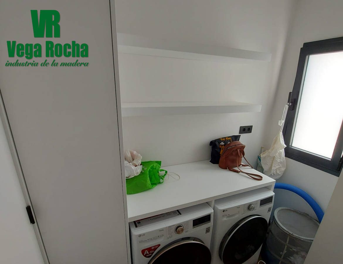 Mueble armario a medida para lavadora
